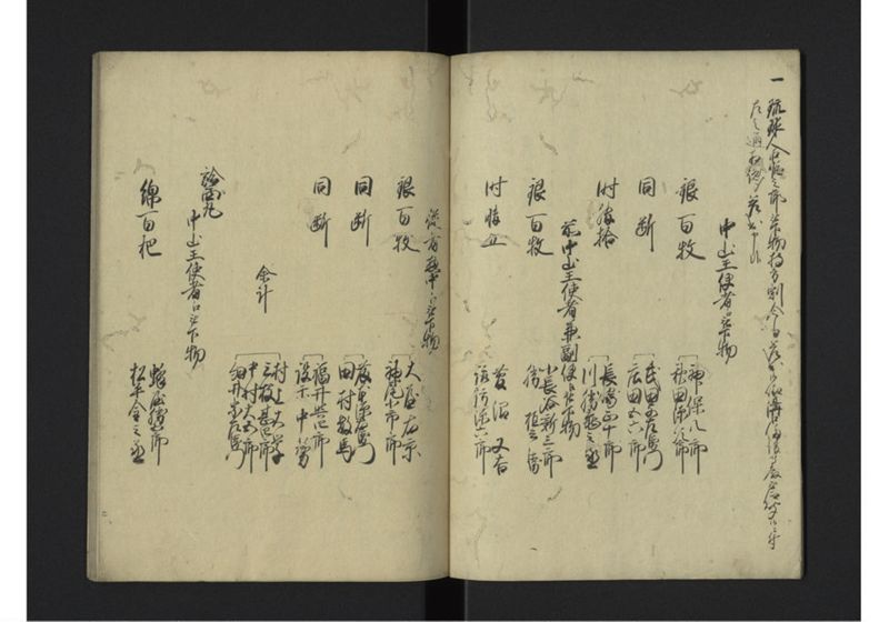 天保三壬辰年琉球人参府之節勤方書留 - ページ 3