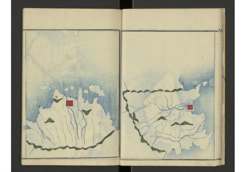 下等小学日本地誌略図問答 〔巻之三 諳射日本地図 山陰山陽南海西海道之部〕 - ページ 12